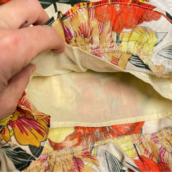 Scotch & Soda Girls R’Belle Linen High Rise Ruffle Shorts Size 10 Like New - Picture 3 of 14